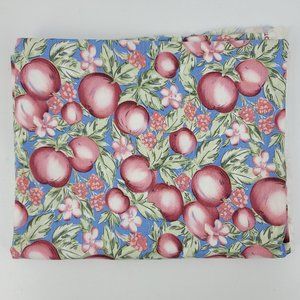Vintage Eileen West Plums Fruit Fabric 2.4yd 86x51